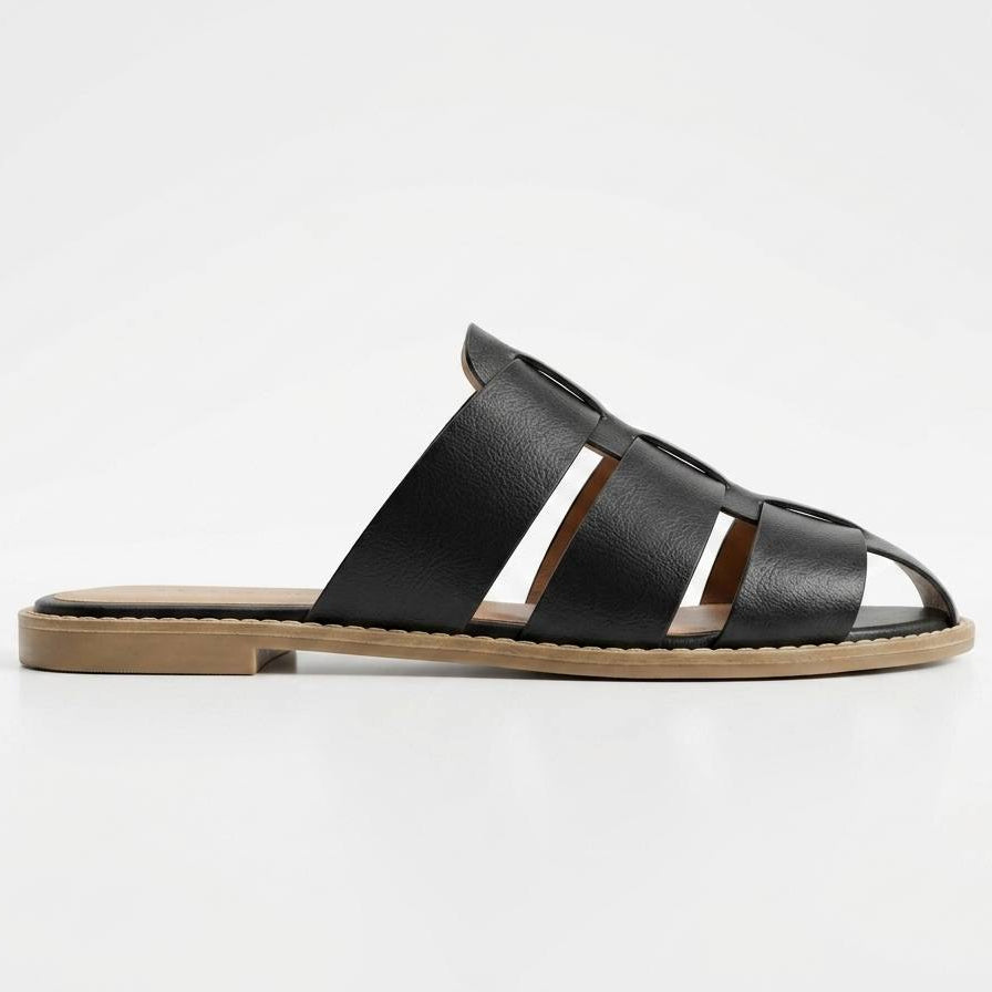Leather Slide Sandal