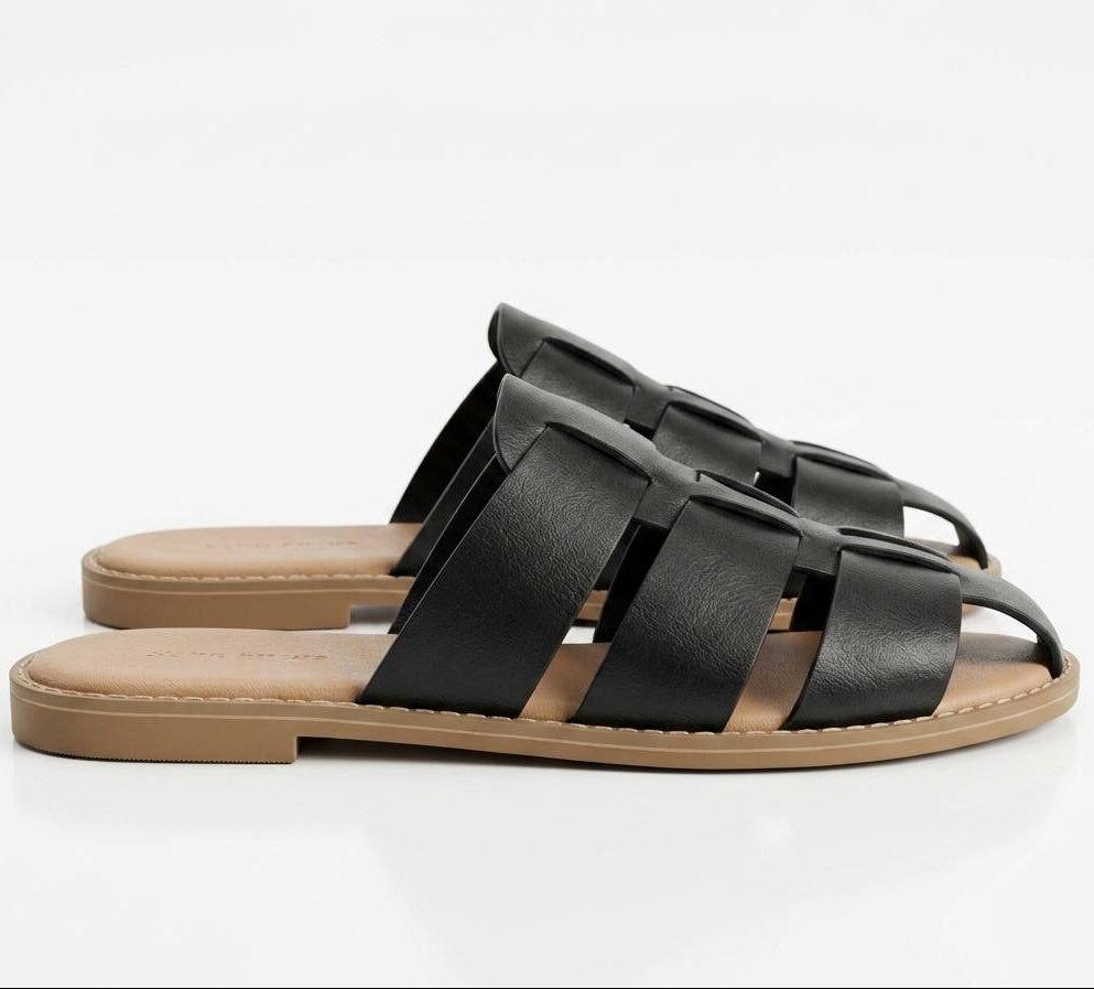 Leather Slide Sandal