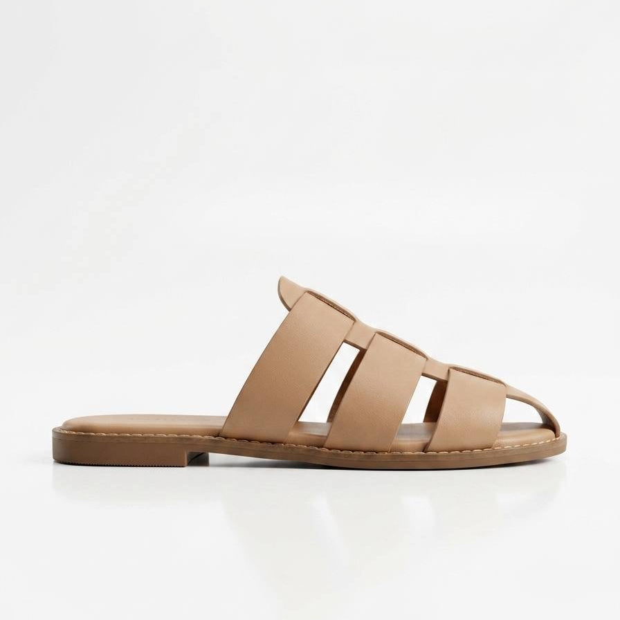 Leather Slide Sandal