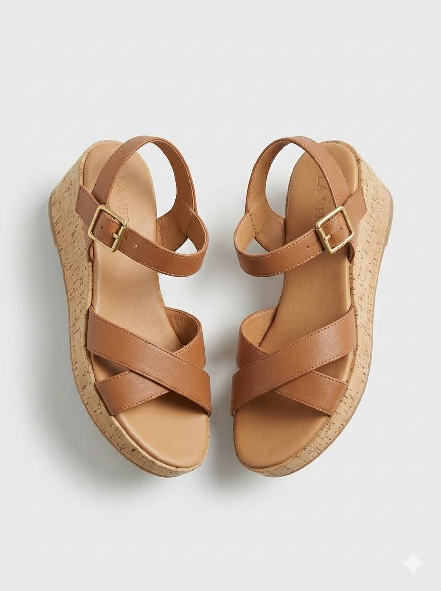 Cross Strapped Sandal