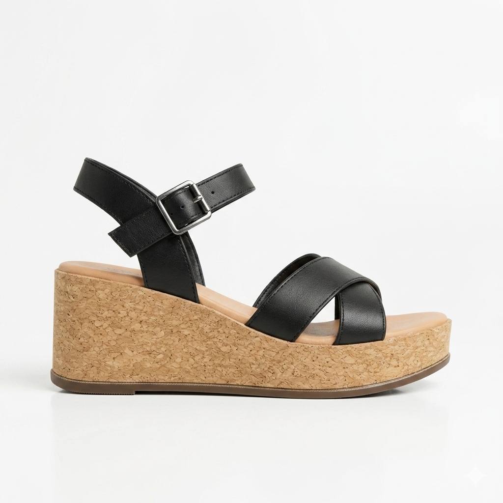 Cross Strapped Sandal