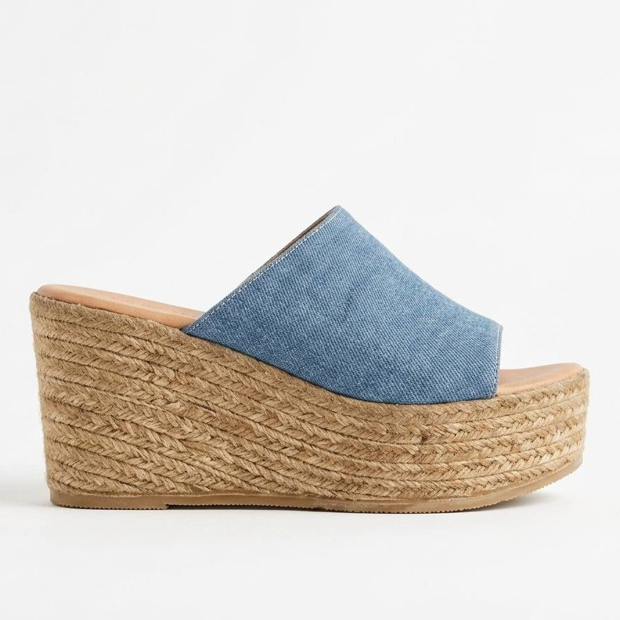 The Denim Platform Wedge